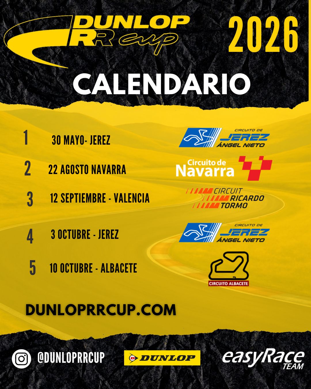 CalendarioDunlopRRCUP-2026